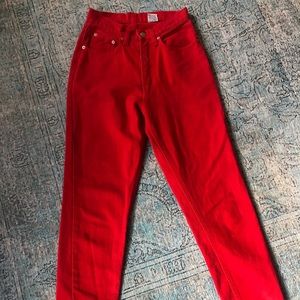 Vintage red jeans